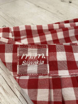 Sukne - ..ako GinGHAM vánok... sukňa červeno/biela - 18208975_