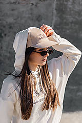 Mikiny - Dámska krémová mikina s ľudovou výšivkou Čičmany - 18208240_