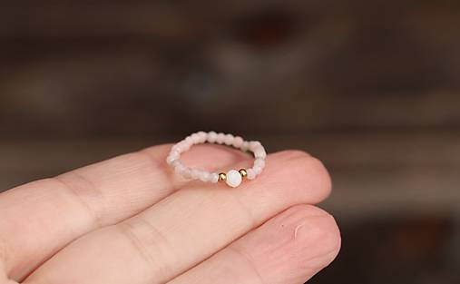 Prsteň opál, perla