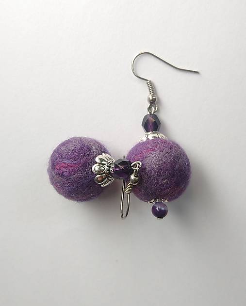 Náušnice - Plstené náušnice- Sirôtky - 18208784_