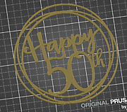 Dekorácie - zapichovacia ozdoba - Happy 60th - 18208270_