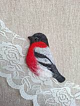 Brošne - brošne plsteny vtáčí hýľ - 18208310_