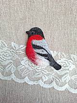 Brošne - brošne plsteny vtáčí hýľ - 18208311_