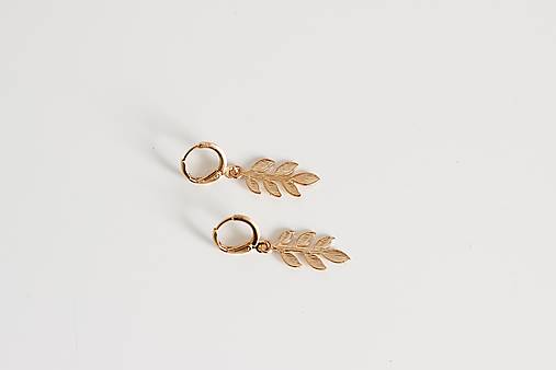Náušnice s lístkom Elena