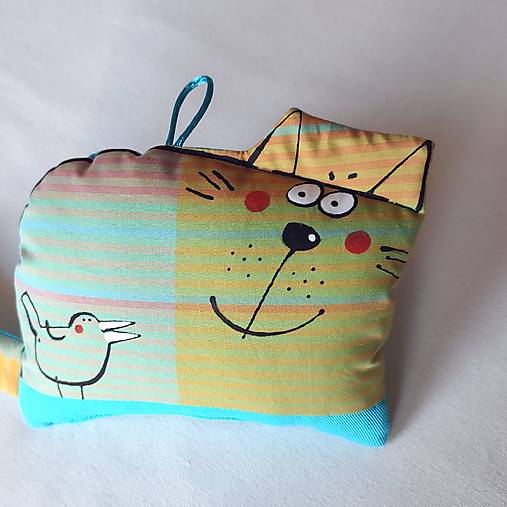 Detský textil - S PTÁČKEM - minipolštářekpolštářek - 18211248_