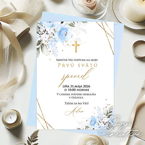 Pozvánka na 1. svätú spoveď