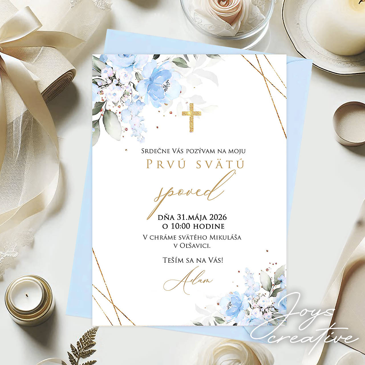 Pozvánka na 1. svätú spoveď