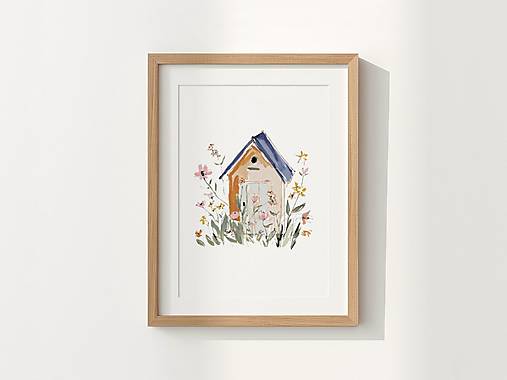 Grafika - Umelecká tlač | Vidiecky herbár | Záhradný domček - 18211027_