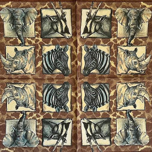 Papier - Africké zvieratá - 18211768_