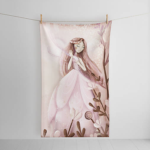 Úžitkový textil - Flanelová deka s ilustráciou z knihy Vivi a Lili v ríši víl (Víla Janka Nebojanka) - 18210077_