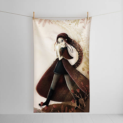 Úžitkový textil - Flanelová deka s ilustráciou z knihy Vivi a Lili v ríši víl (Víla Vedmila) - 18210078_