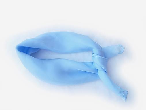 Šatky - "pastel blue" hodvábná šatka  55x55cm skladom - 18210861_