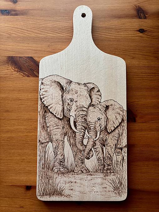 Príbory, varešky, pomôcky - párik slonov - 18210463_