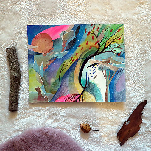 Vyrastieš z toho/ Originál obrázok/ koláž