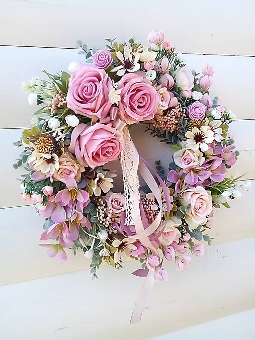 Dekorácie - Jarný veniec - 18213759_