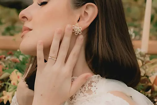 Kvetinový náramok Elena (Náušnice)