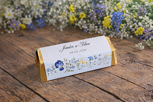 Darčeky pre svadobčanov - Svadobné čokoládky - 18212826_