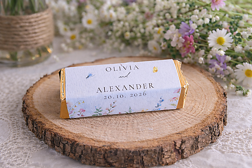 Darčeky pre svadobčanov - Svadobné čokoládky - 18212836_