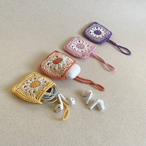 Taštičky - Púzdro na slúchadlá / kvietok - 18213577_