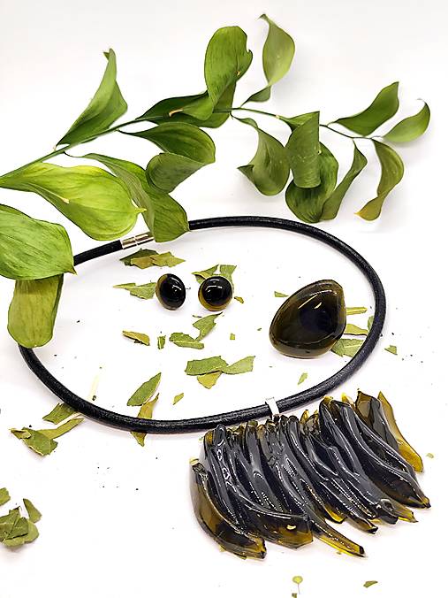 Súprava MAMBO– náhrdelník, náušnice a prsteň