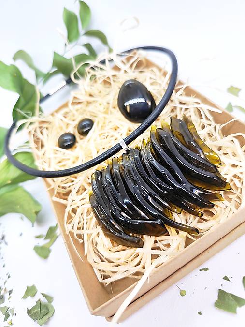 Súprava MAMBO– náhrdelník, náušnice a prsteň