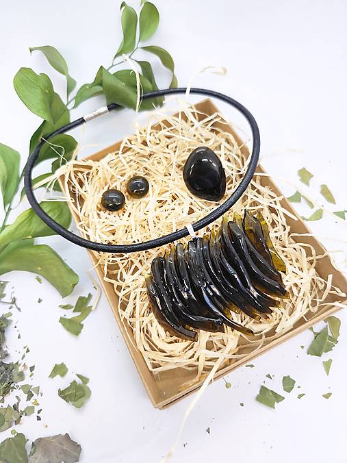 Súprava MAMBO– náhrdelník, náušnice a prsteň