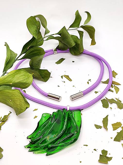 Náhrdelník z vínových fliaš "MARTHA"