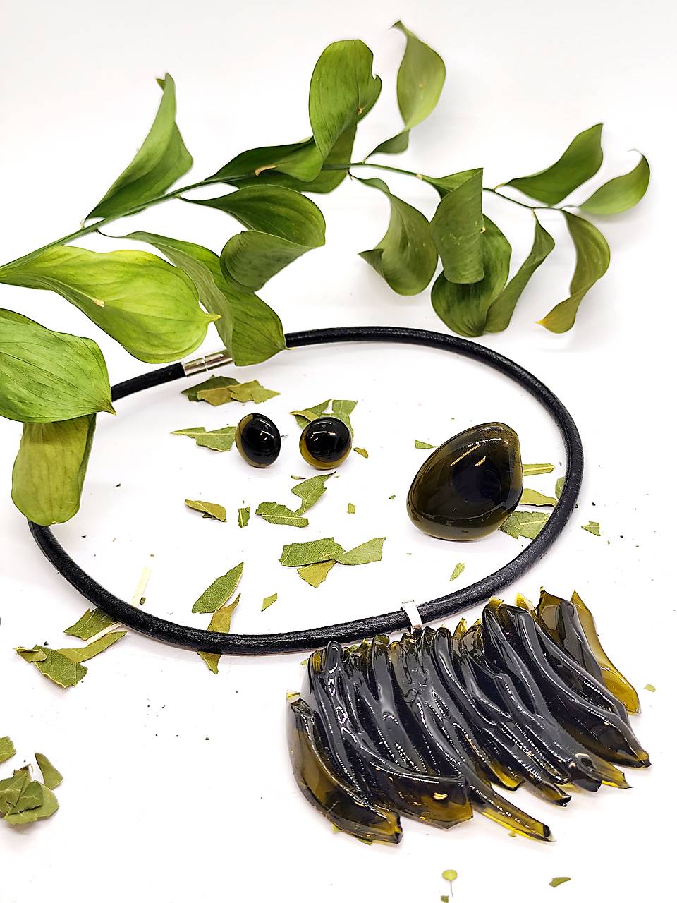 Súprava MAMBO– náhrdelník, náušnice a prsteň