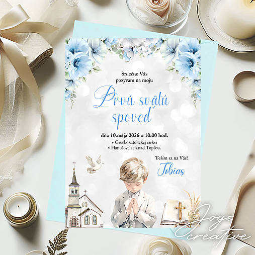 Pozvánka na 1. svätú spoveď