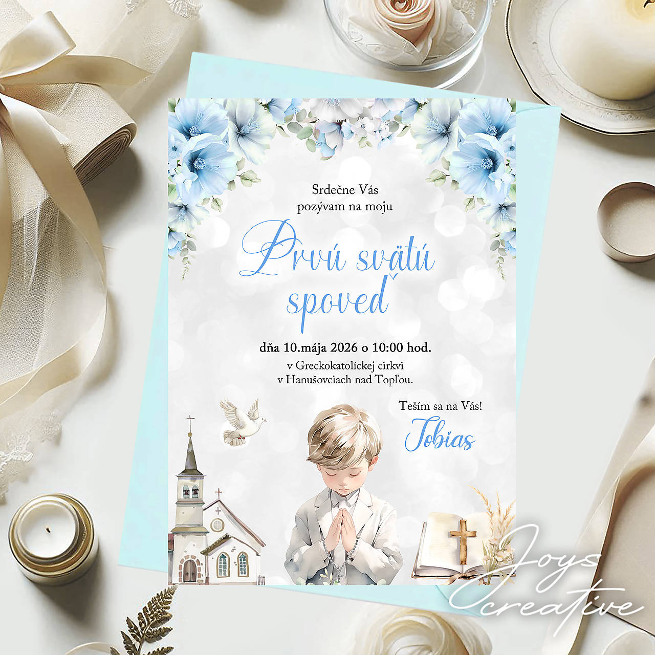 Pozvánka na 1. svätú spoveď