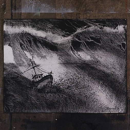 "Návrat z lovu" (akvarel)