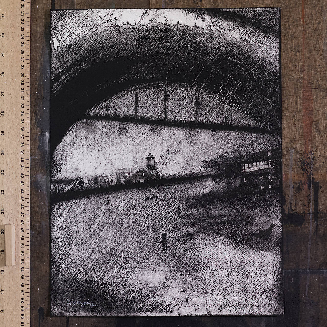 "Pod mostom" (akvarel)