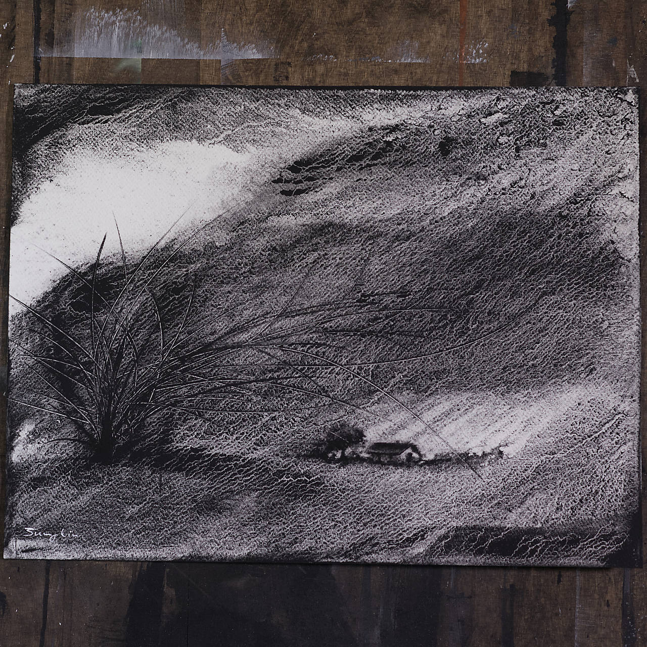 "Tiché miesto" (akvarel)