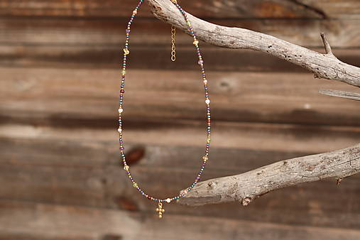 Náhrdelník zirkon a mix minerálov