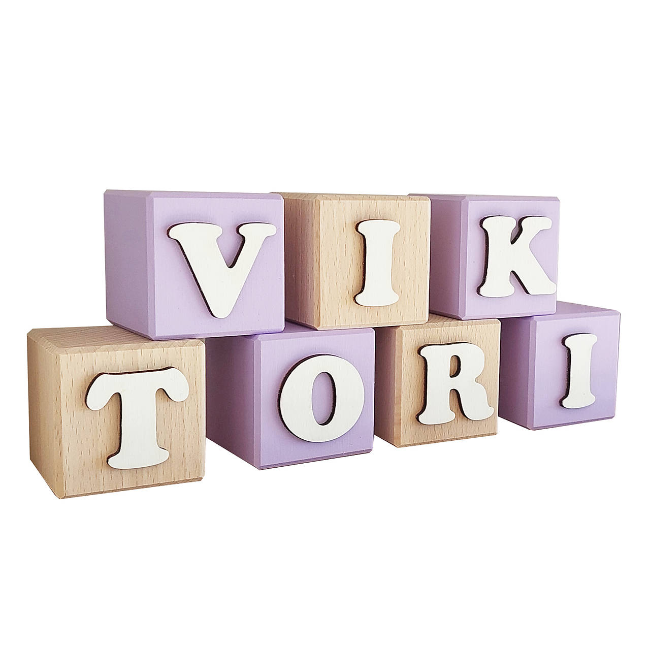 Meno na drevených kockách 5,5cm cena za kus