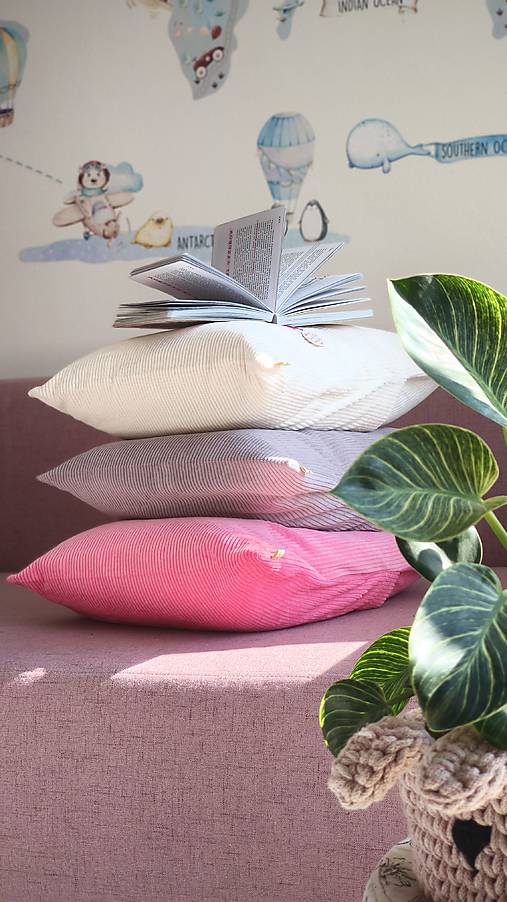 Úžitkový textil - NA MIERU: Set 3 Menčestrových poťahov na vankúše - 18215565_