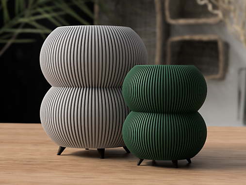 Nádoby - Rounded planter - Zaoblený kvetináč - 18215845_