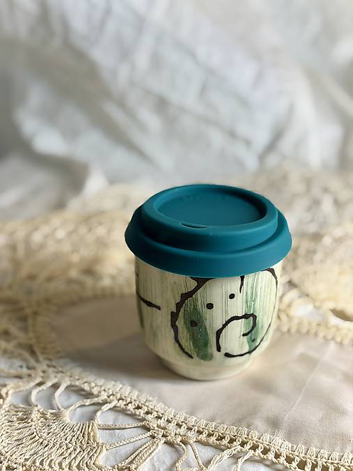 Keramický travel cup Emerald Spiral