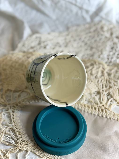 Keramický travel cup Emerald Spiral