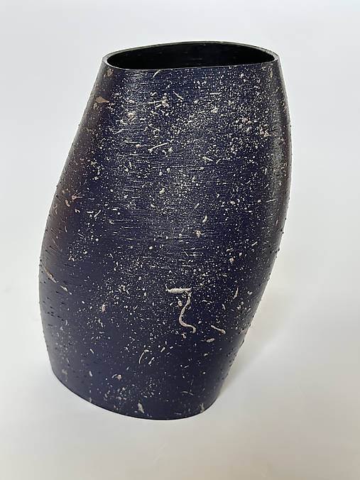 Dekorácie - Ručne maľovaná frkaná váza na sušené kvety | Dekorácia | Tip na darček | Bytová dekorácia | Home Deco - 18214429_