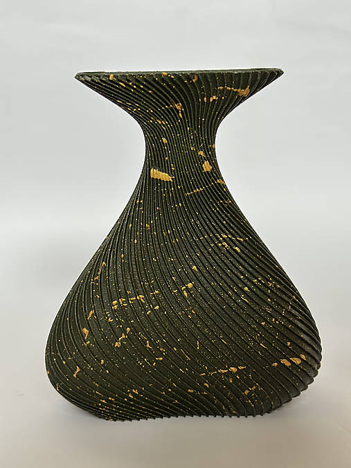 Dekorácie - Ručne maľovaná frkaná váza na sušené kvety | Dekorácia | Tip na darček | Bytová dekorácia | Home Deco - 18214435_