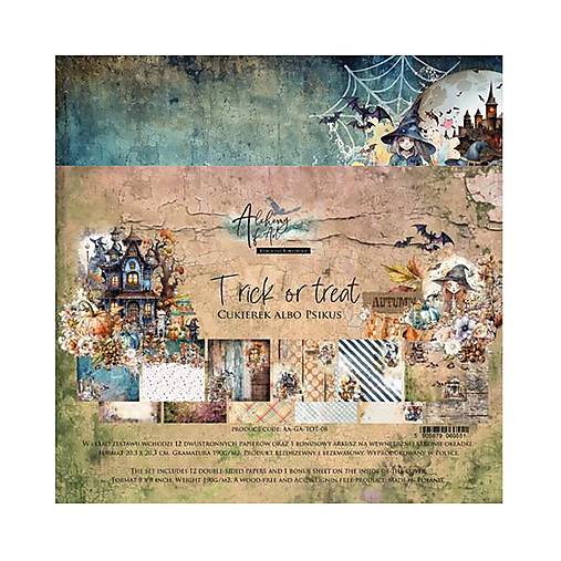 Papier - Scrapbook papier Trick or treat Alchemy of Art  8x8 - 18218185_