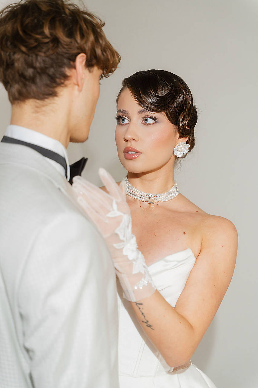 Perlové náušnice Kvety (Veľké)