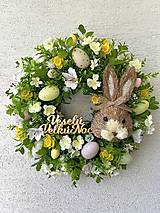 Dekorácie - Veľkonočný veniec na dvere (7 Venček na dvere- 40cm) - 18217721_