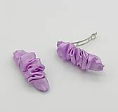 Ozdoby do vlasov - Spona do vlasov scrunchie sv. fialová 8 cm - 18217891_