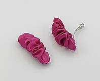 Ozdoby do vlasov - Spona do vlasov scrunchie fuchsiová 8 cm - 18217918_