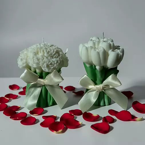 Sviečky - Sójová sviečka TULIPS for YOU - 18217673_
