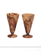 Nádoby - Sada 2 olivových pohárov na víno - 18216713_