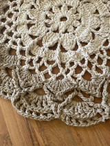 Úžitkový textil - Hačkovaný koberček . - 18219167_