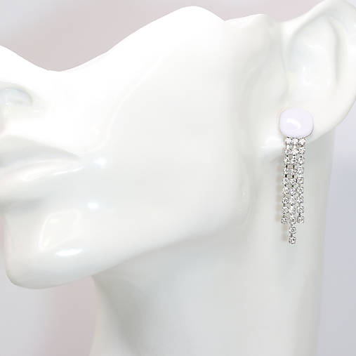 Štrasové napichovacie náušnice